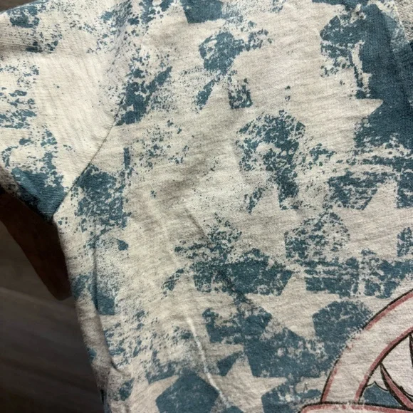 Women's Short Sleeve Tee - Red, Blue, White - Picture 5 of 6